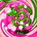 Pink and Green Wallpaper