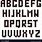 Pixel Font Alphabet
