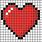 Pixel Heart Grid