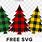 Plaid Christmas Tree SVG