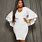Plus Size All White Party Dress