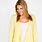 Plus Size Yellow Cardigan