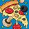 Pop Art Food Pizza