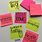 Post It Notes Printed Messages