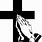 Prayer Hands and Cross
