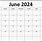 Printable Calendar for June