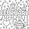 Printable February Coloring