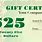 Printable Money Gift Certificate