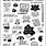 Printable Stickers Sheets Black and White