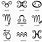 Printable Zodiac Symbols