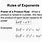 Product Law of Exponents