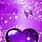 Purple Butterfly Hearts Wallpaper