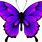 Purple Butterfly Vector