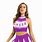 Purple Cheerleader Costume