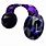 Purple Clockwork Headphones