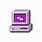 Purple Computer Icon