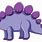 Purple Dinosaur Cartoon Character