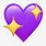 Purple Love Heart Emoji