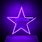 Purple Neon Star Aesthetic