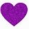 Purple Sparkle Heart
