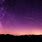 Purple Starry Night Sky