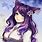 Purple Wolf Anime Girl
