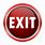 Push Red Exit Button Icon