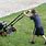 Pushing Lawn Mower
