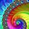 Rainbow Fractal Spiral