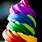 Rainbow Soft Serve Ice Cream