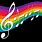 Rainbow with Music Notes