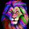 Realistic Rainbow Lion
