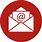 Red Free Email Icon