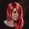 Red Hair Girl Art