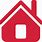 Red Home Icon PNG