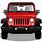 Red Jeep Clip Art