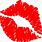 Red Kissing Lips Clip Art