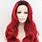 Red Lace Front Wig