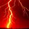 Red Lightning Background 4K