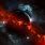 Red Outer Space Wallpaper