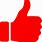 Red Thumbs Up Clip Art