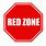 Red Zone Sign