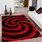 Red and Black Rug Texture