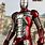 Red and Silver Iron Man Suit