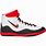 Red and White Wrestling Shoes