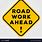 Road Work Ahead Sign PNG