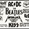 Rock Band Logo Stencils