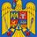 Romania Flag with Coat of Arms