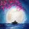 Romantic Moonlight Painting