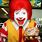Ronald McDonald Eating